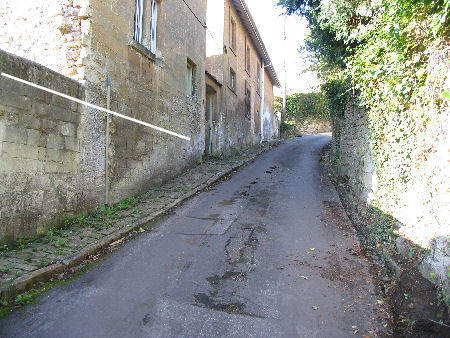 A view looking up Rosemary lane